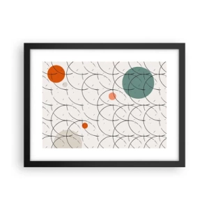 Pôster com moldura preta - No espírito da pop art - 40x30 cm