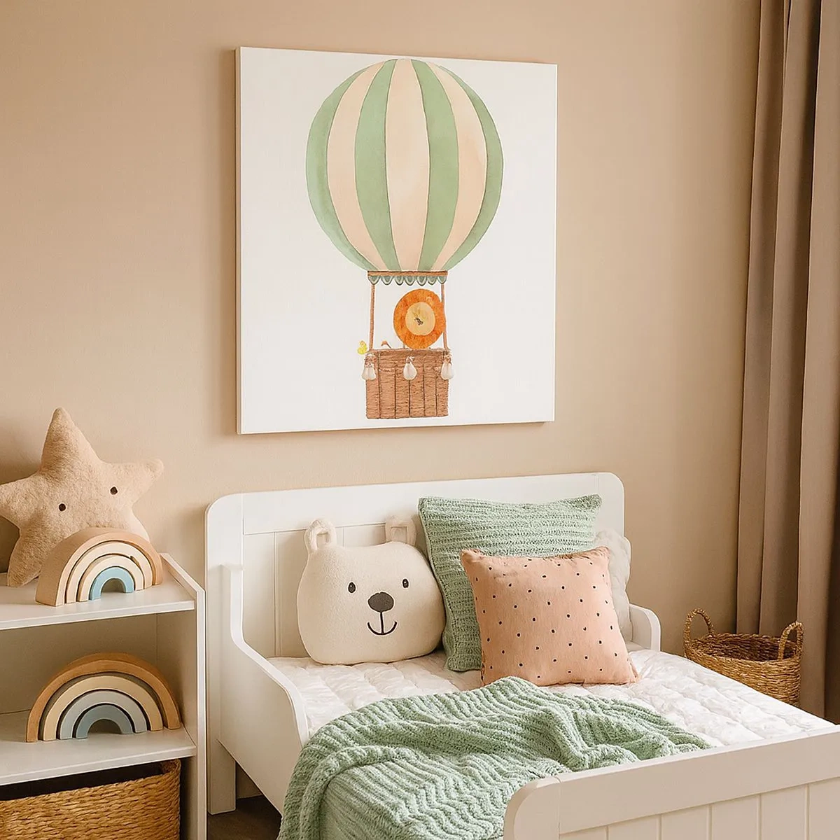 Quadro em tela - As viagens de Leon - 30x30 cm