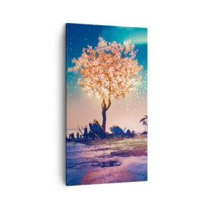 Quadro em tela - A natureza não passa - 45x80 cm