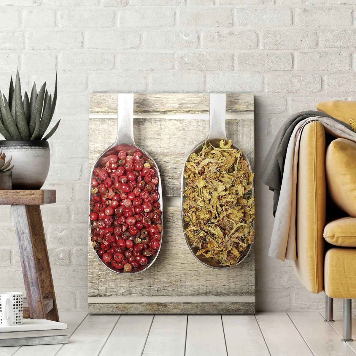 Quadro em tela - Magia da cozinha - 65x120 cm