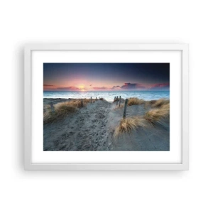 Pôster em moldura branca - Derramou um arco-íris de esplendor radiante.... - 40x30 cm