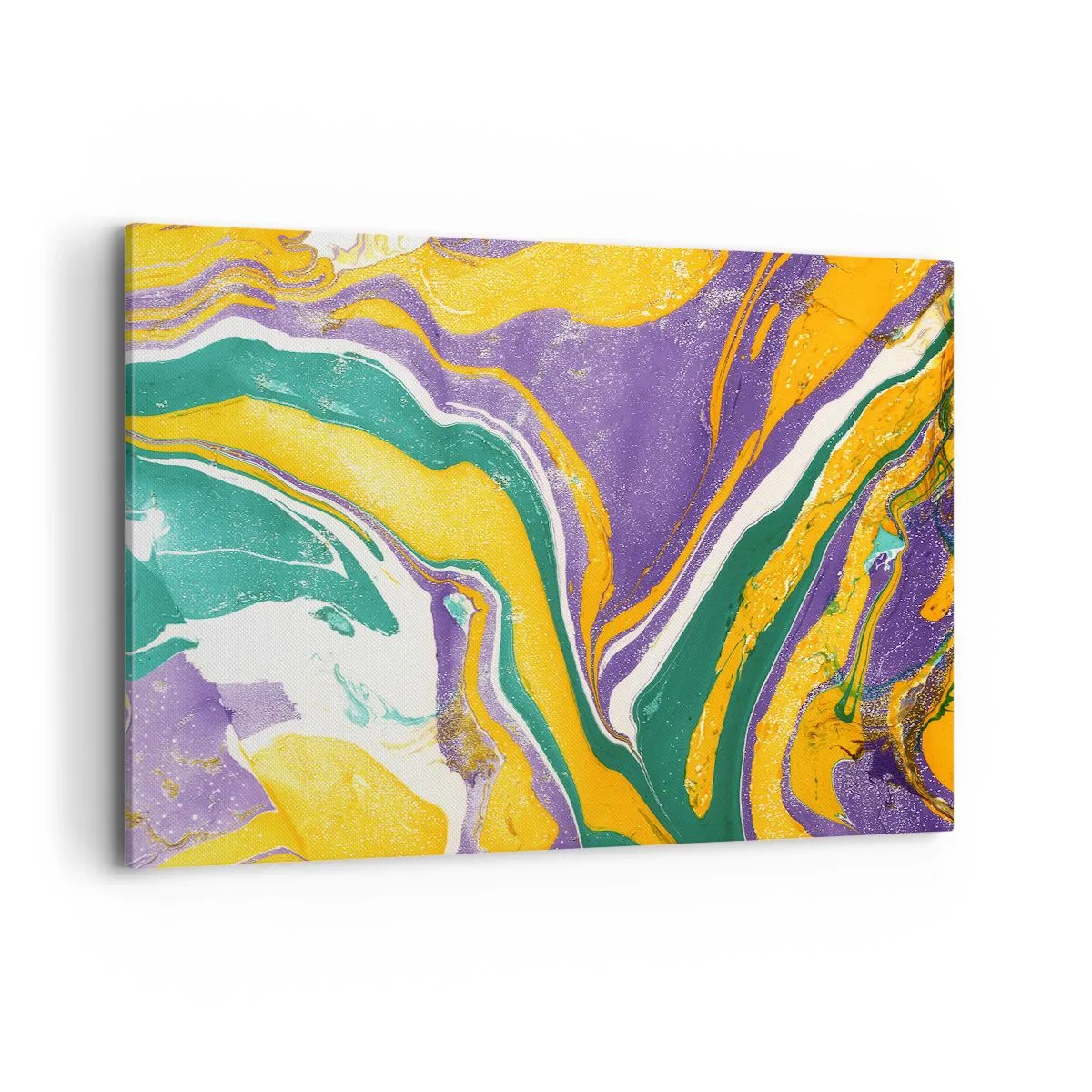 Quadro em tela - Ondas de cor - 120x80 cm