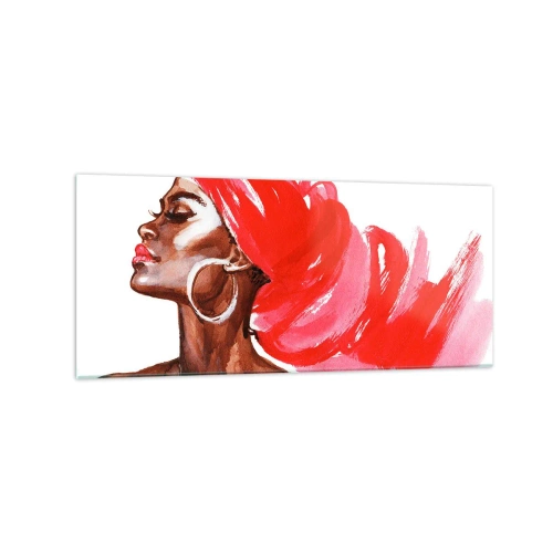 Quadro em vidro - Há um vento que abre as narinas de um homem - 120x50 cm
