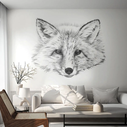 Papel de Parede Autocolante Deluxe Sticker - Esses olhos podem mentir? - Animais, Raposa, Gráficos - 200x140 cm