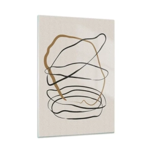 Quadro em vidro - Composição – dança em loop - 50x70 cm