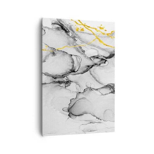 Quadro em tela - Composição dourada - 70x100 cm