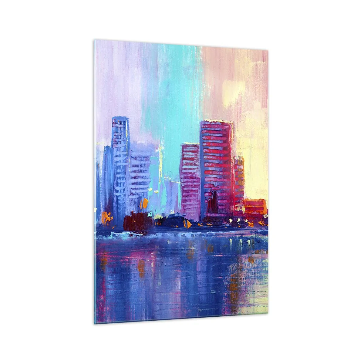 Quadro em vidro - Banhada em cores - 70x100 cm