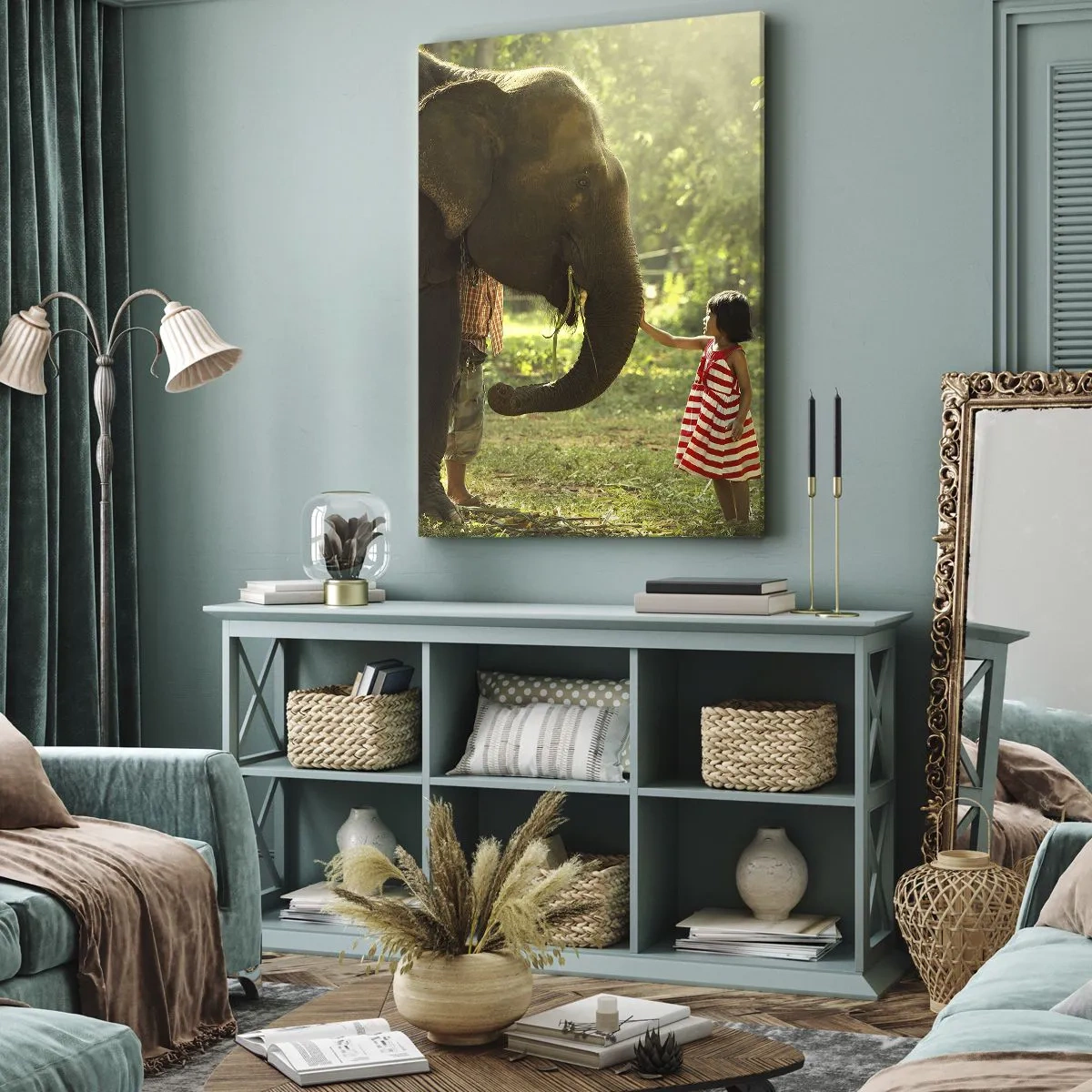 Quadro em tela - O poder da amizade - 45x80 cm