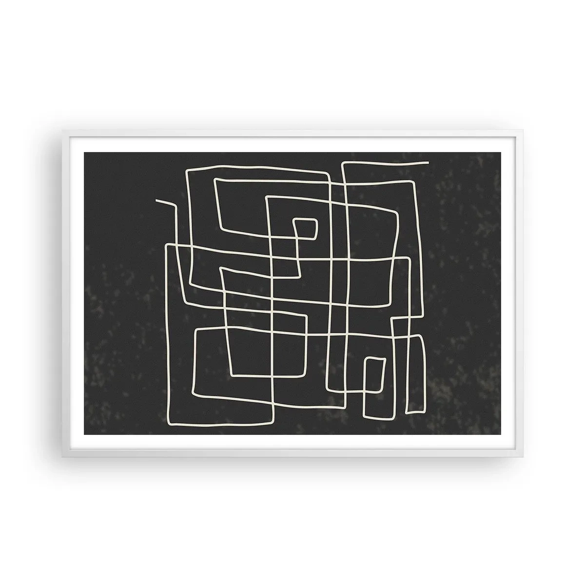 Pôster em moldura branca - Não é tão simples - 100x70 cm