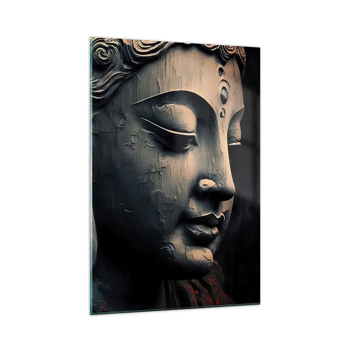 Quadro em vidro - Em harmonia com o mundo - 70x100 cm