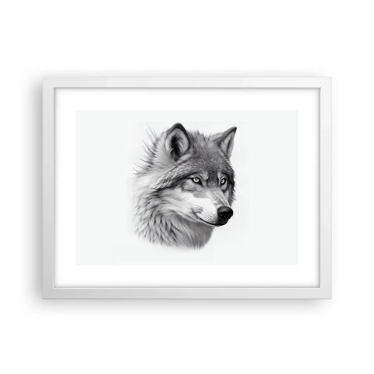 Pôster em moldura branca - Alfa – sem dúvida - 40x30 cm