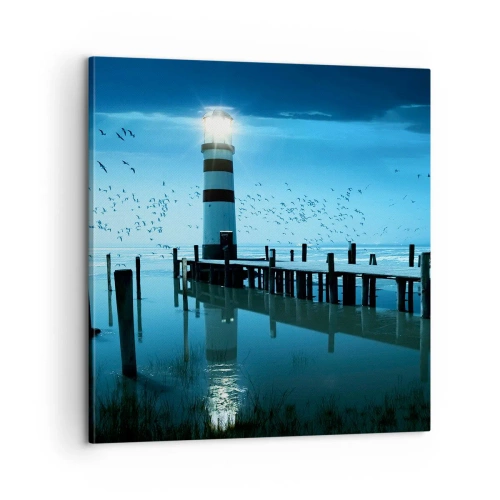 Quadro em tela - E não se teme o escuro - 60x60 cm