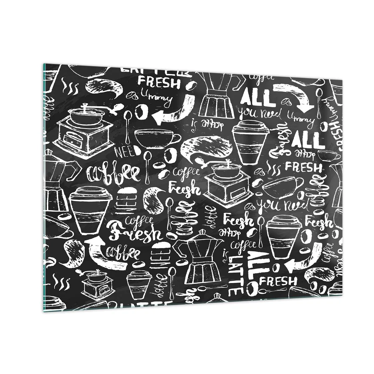 Quadro em vidro - Tudo o que precisa é... - 100x70 cm