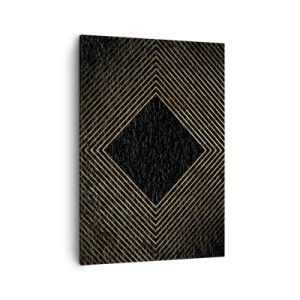 Quadro em tela - Geometria em estilo glamoroso - 50x70 cm