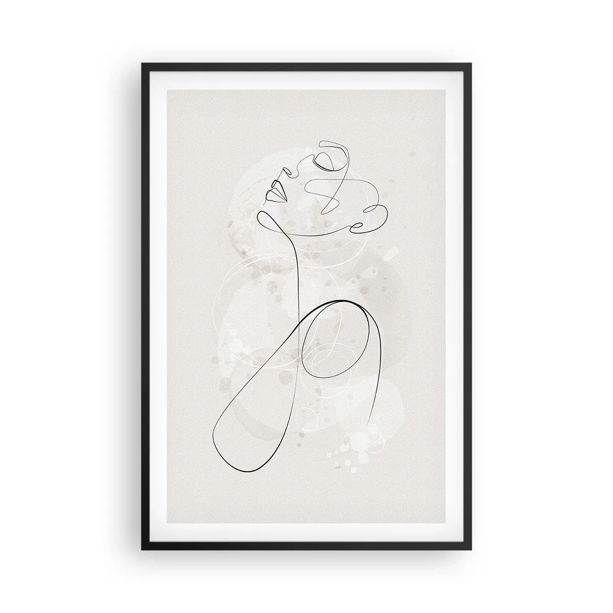 Pôster com moldura preta - O espiral de beleza - 61x91 cm