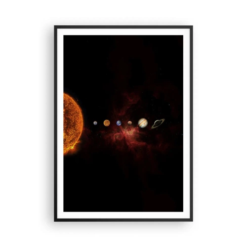 Pôster com moldura preta - Nosso bairro - 70x100 cm