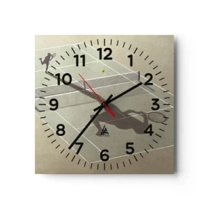 Relógio de parede - Relógio em vidro - Supera-te - 40x40 cm