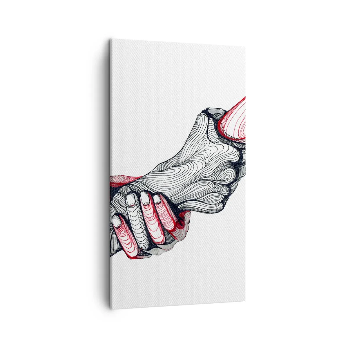 Quadro em tela - Está em boas mãos - 45x80 cm