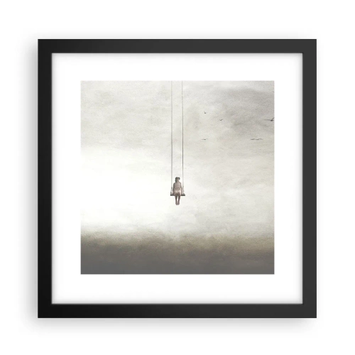 Pôster com moldura preta - A criança em nós - 30x30 cm