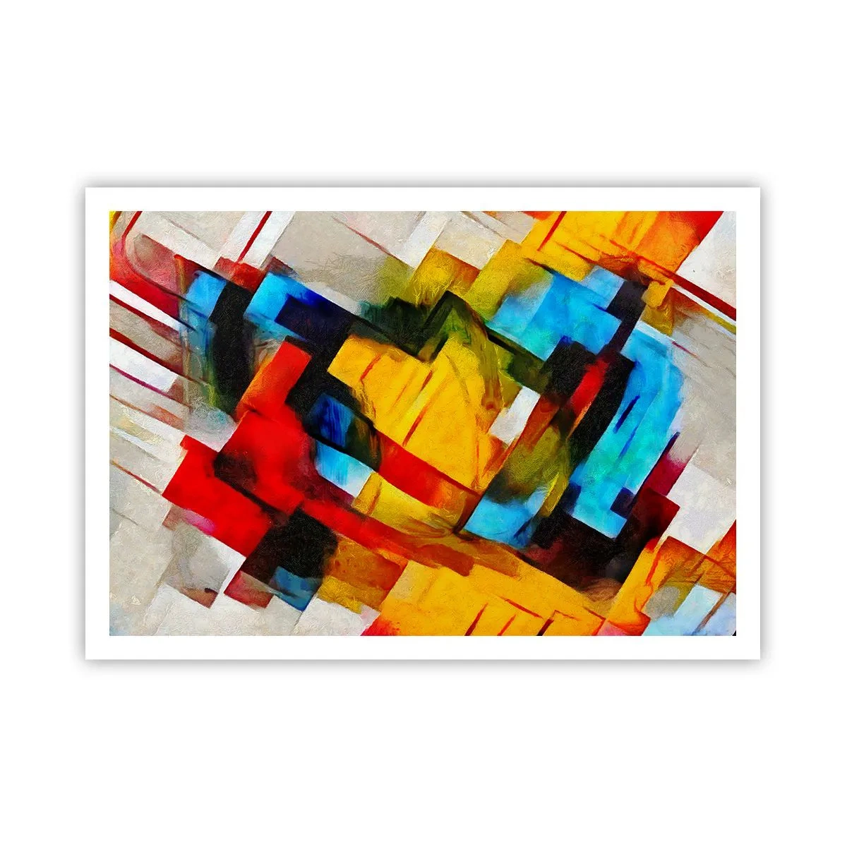 Pôster - Camadas multicoloridas - 100x70 cm