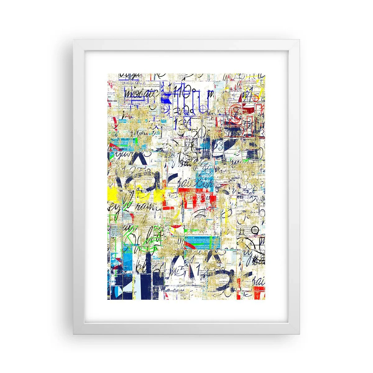 Pôster em moldura branca - Simplesmente agradável aos olhos - 30x40 cm