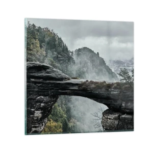 Quadro em vidro - A aventura está prestes a começar - 60x60 cm