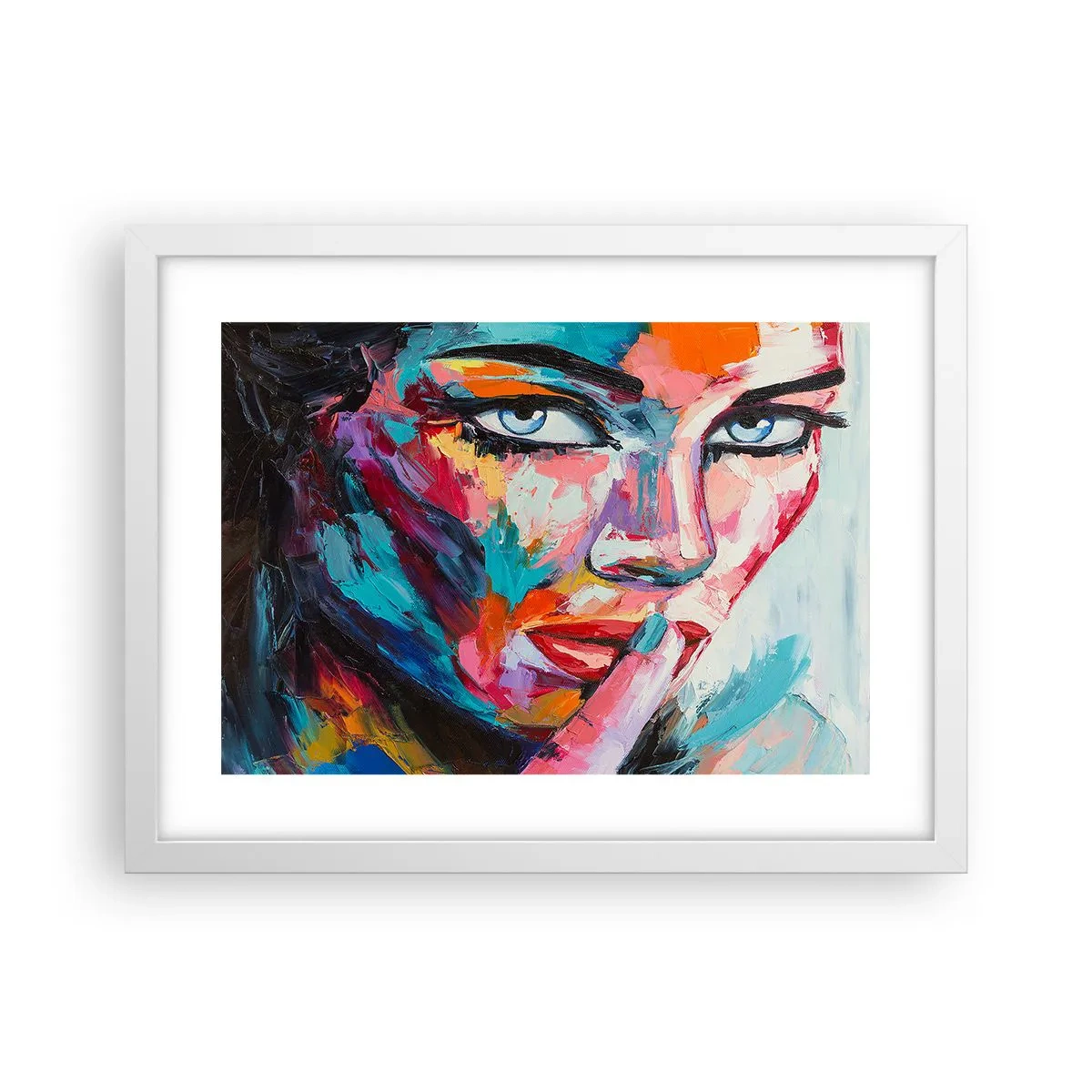 Pôster em moldura branca - O nosso primeiro segredo - 40x30 cm