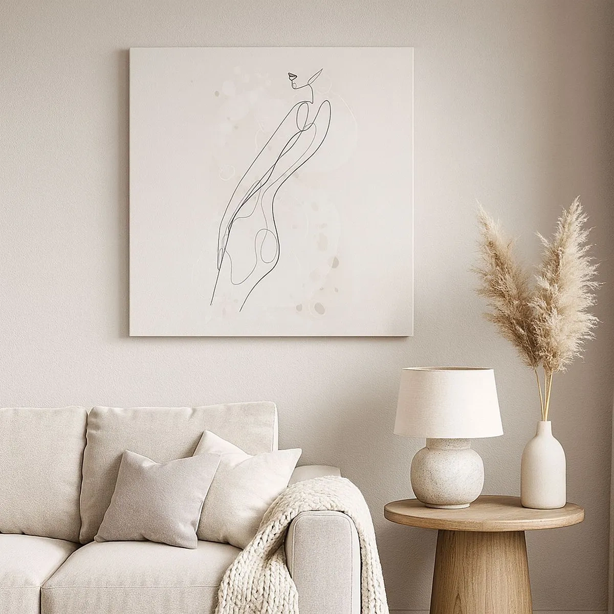 Quadro em tela - Errar o olhar - 30x30 cm