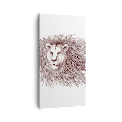 Quadro em tela - Senhor das Chamas - 55x100 cm