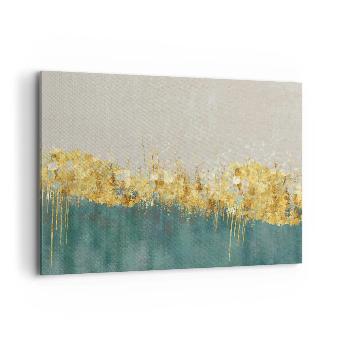 Quadro em tela - A fronteira dourada - 120x80 cm