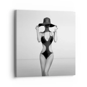 Quadro em tela - Meu nome é: Elegância - 30x30 cm