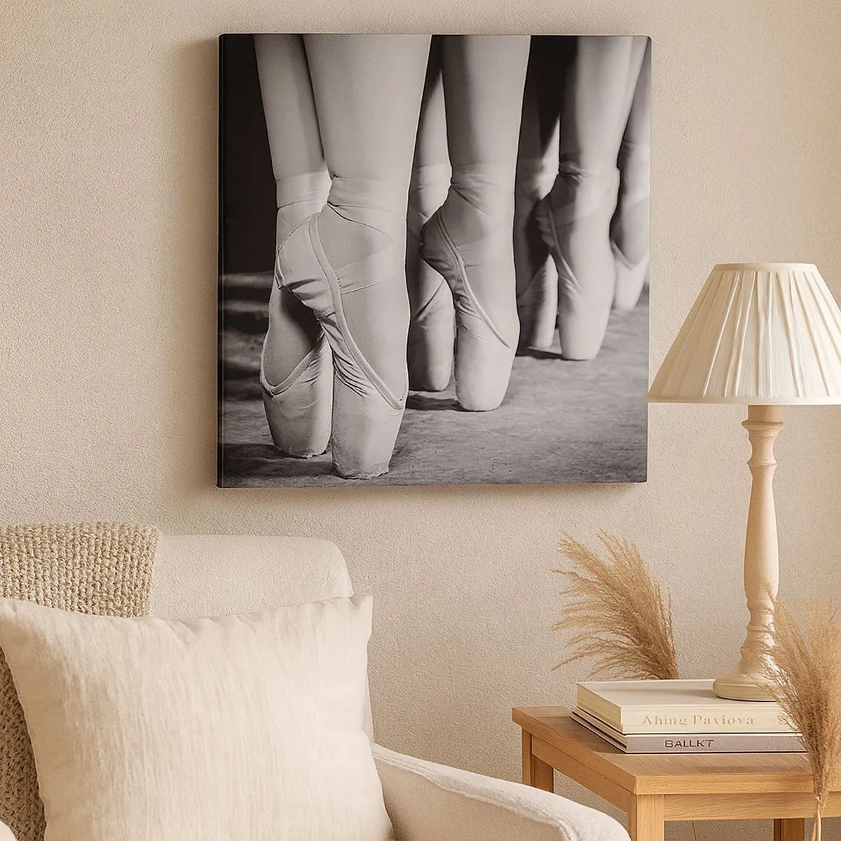 Quadro em tela - Juntos, com leveza - 30x30 cm