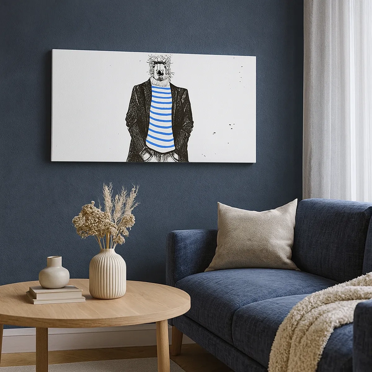 Quadro em tela - O charme do cão - 30x30 cm