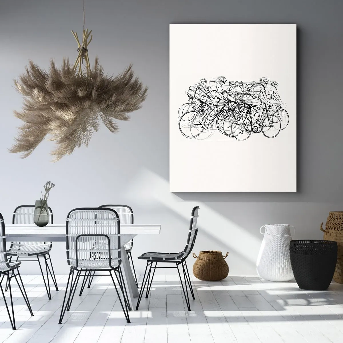 Quadro em tela - Juntos como uma equipa - 50x70 cm