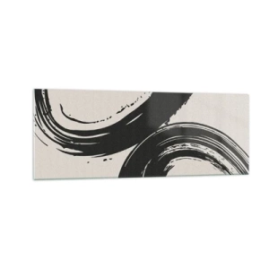 Quadro em vidro - Varrer e circular - 140x50 cm