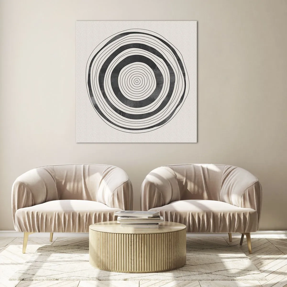 Quadro em vidro - Importante é o que há no caminho - 60x60 cm