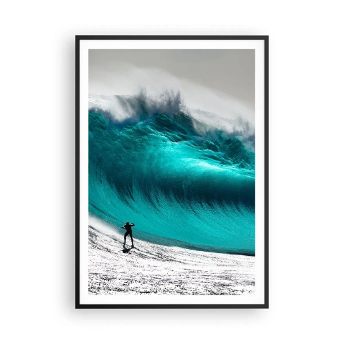 Pôster com moldura preta - Desafio aceite - 70x100 cm