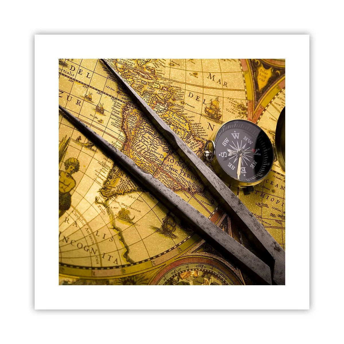 Pôster - Onde estão esses tesouros? - 40x40 cm