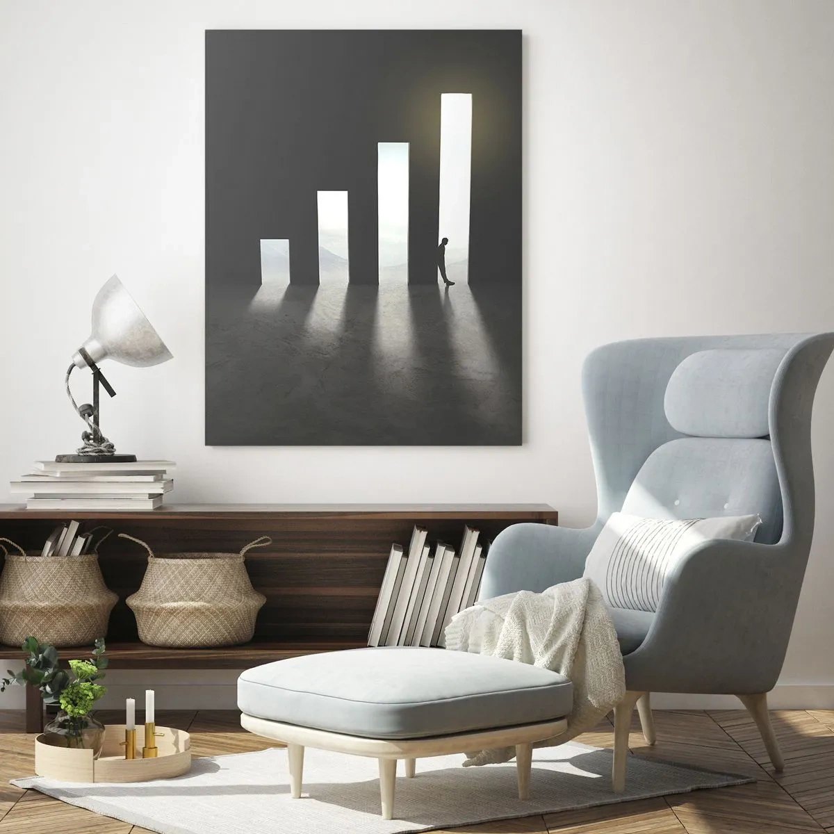 Quadro em vidro - Sucesso – impressão - 70x100 cm