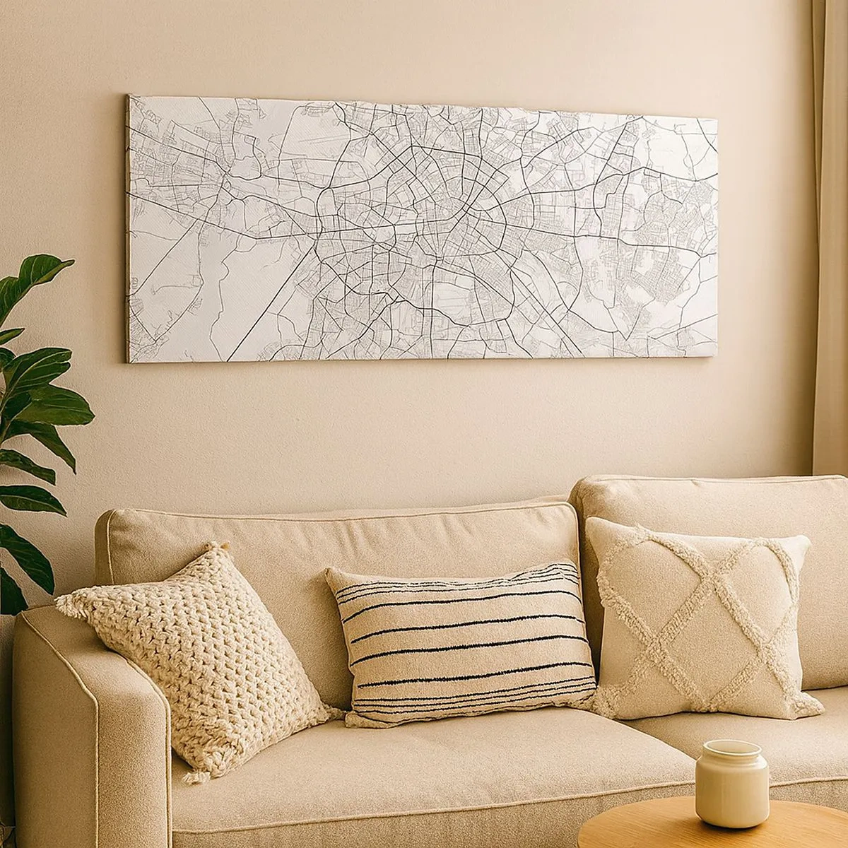 Quadro em tela - Flor de Berlim - 100x40 cm