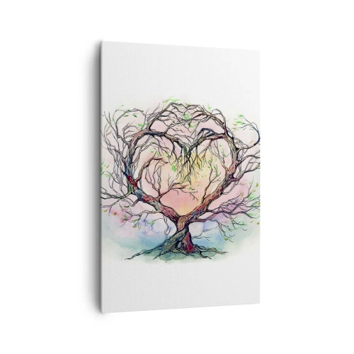 Quadro em tela - Juntos contra os vendavais - 80x120 cm