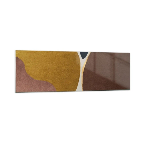 Quadro em vidro - Abstração – um lugar no espaço - 160x50 cm
