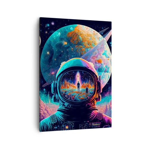 Quadro em tela - Os filósofos não sonharam com isso - 50x70 cm
