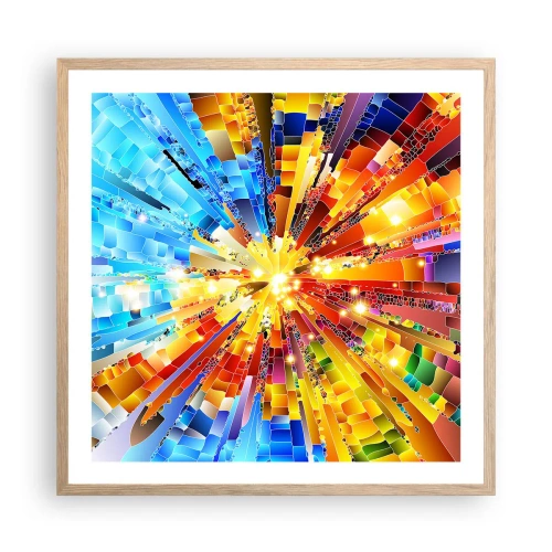 Pôster com moldura de carvalho claro - In medias res - 60x60 cm