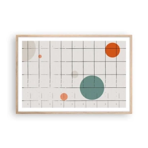 Pôster com moldura de carvalho claro - Encurralado. Nós ou eles? - 91x61 cm