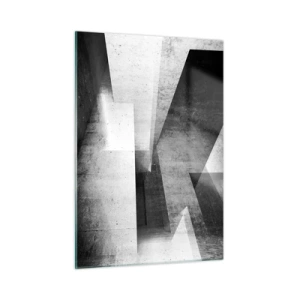 Quadro em vidro - Estrutura espacial - 50x70 cm