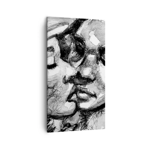 Quadro em tela - Um momento de ternura - 45x80 cm