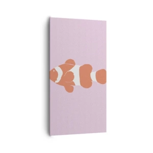 Quadro em tela - Em coral no rosto e na cauda - 65x120 cm