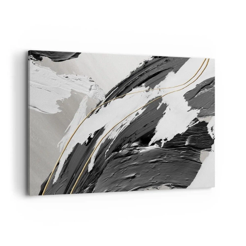 Quadro em tela - Abstração em grande escala - 100x70 cm