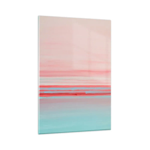 Quadro em vidro - Abstração ao amanhecer - 80x120 cm